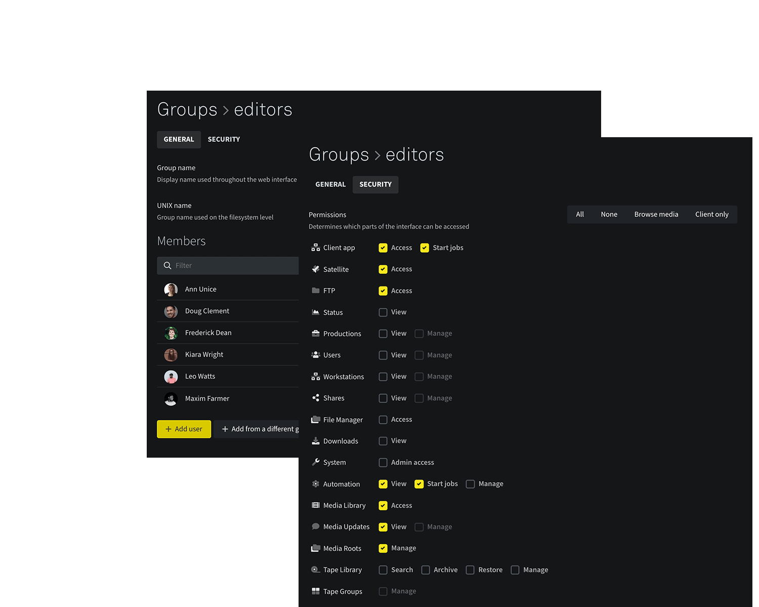 役割に応じた環境のメリット